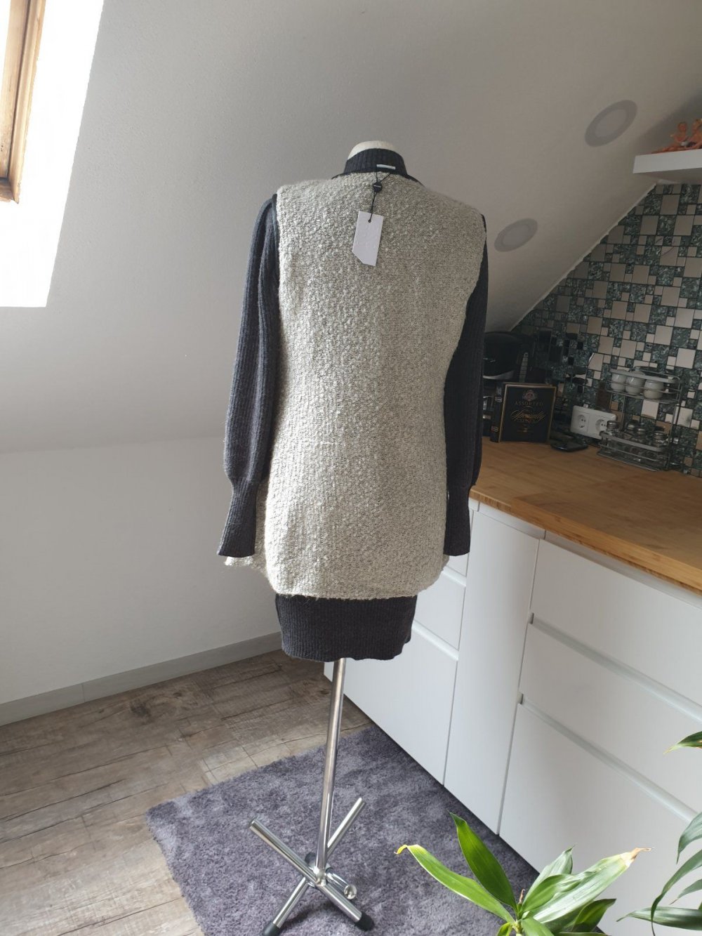 Weste Vero Moda Gr. M grau