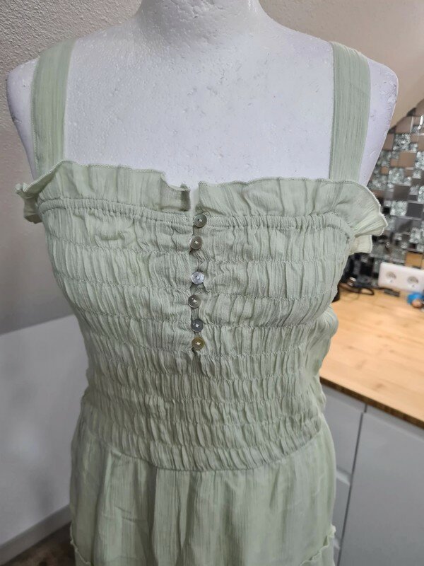 Midi Kleid Sommerkleid Baumwolle hellgrün gr 40, Only NEU Baumwolle