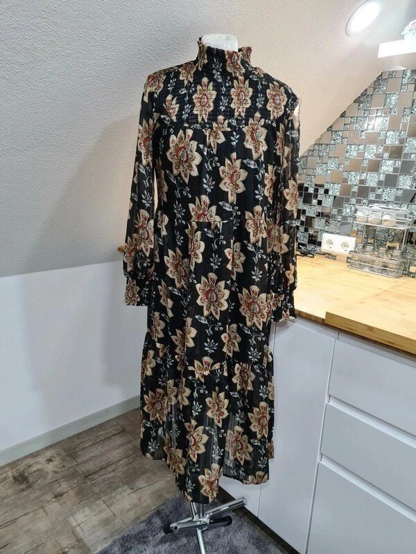 Midikleid Object Gr. 38 Neu € 70 Kleid Langarm