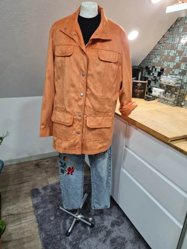 Hemd Übergangshemd Übergangsjacke Orange Gr. 44 Ultraskin