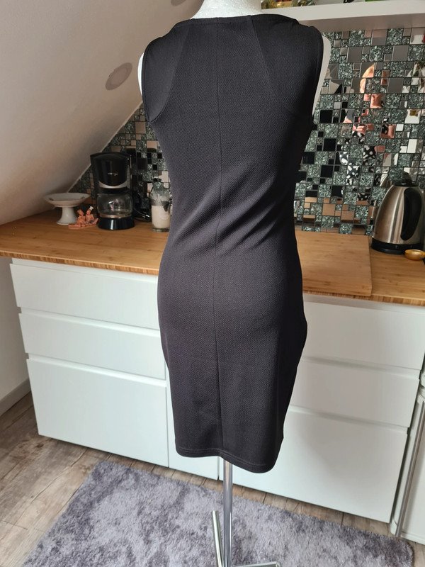 Minikleid Gr. 36 schwarz PU Leder Lederkleid NOISY MAY