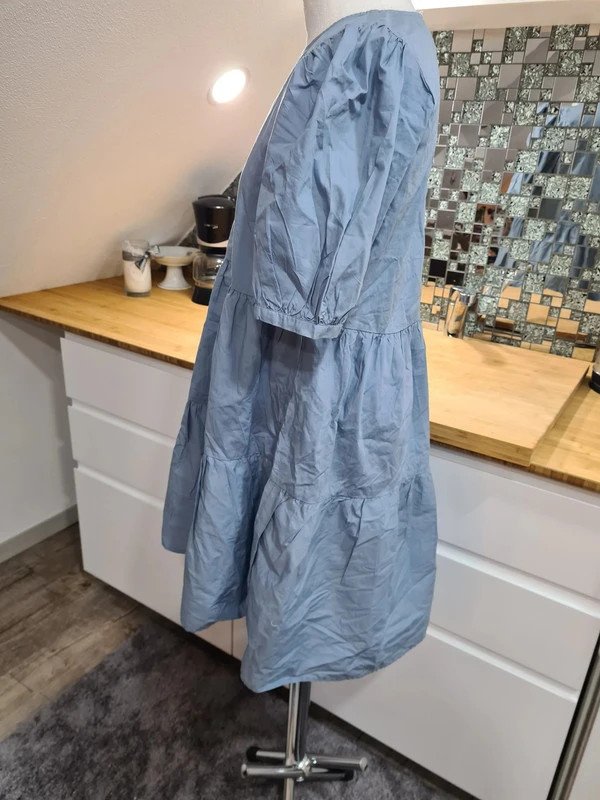 Tunika Kleid, Gr. 38, Only, Baumwolle hellblau € 34,99 