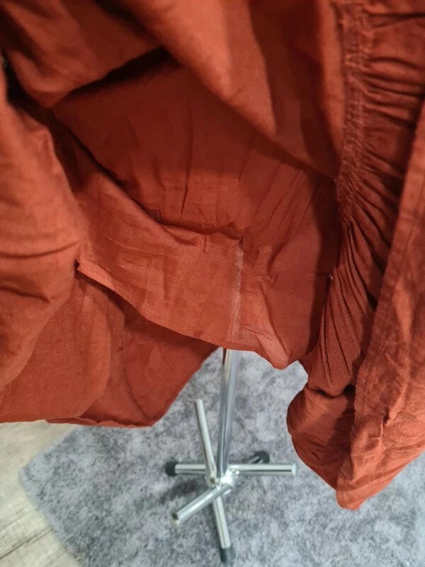 Midikleid Sommerkleid Noisy May Gr. XS (34-36) rostbraun Baumwolle