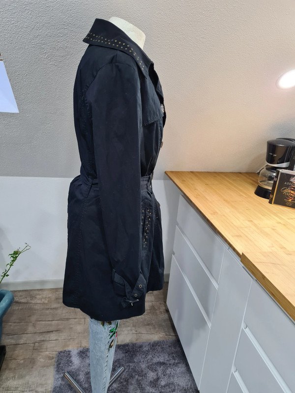 Trenchcoat Vivien Caron Gr. 38 schwarz