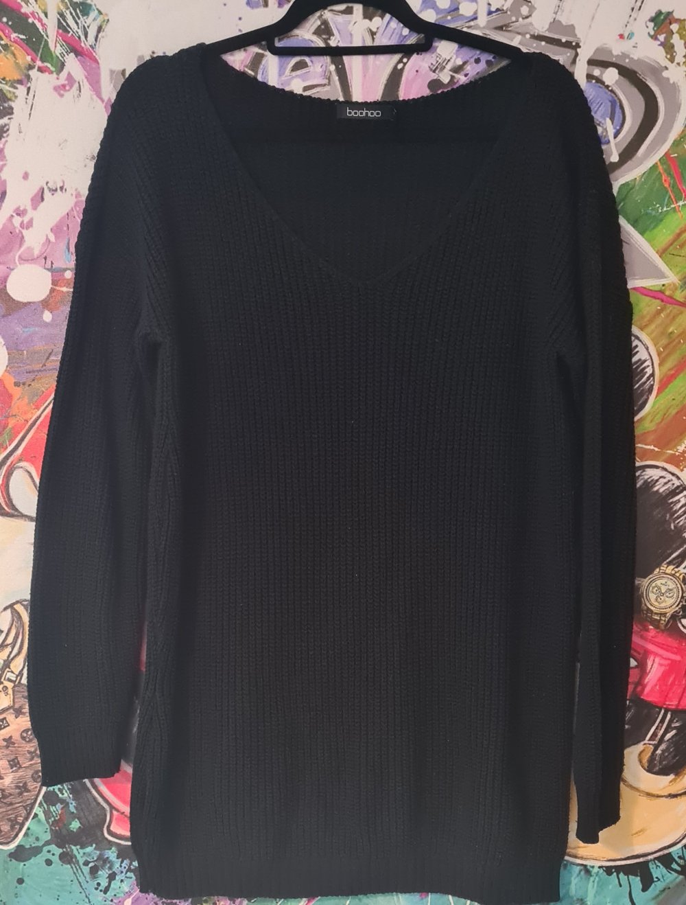 Strick Pullover Kleid