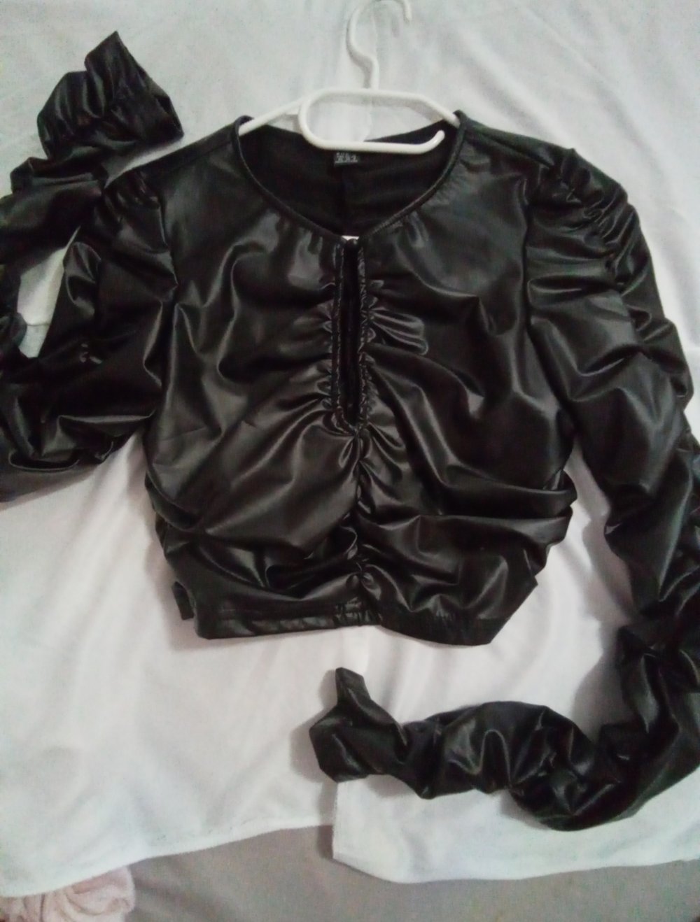 Kunstleder bauchfrei xs neu