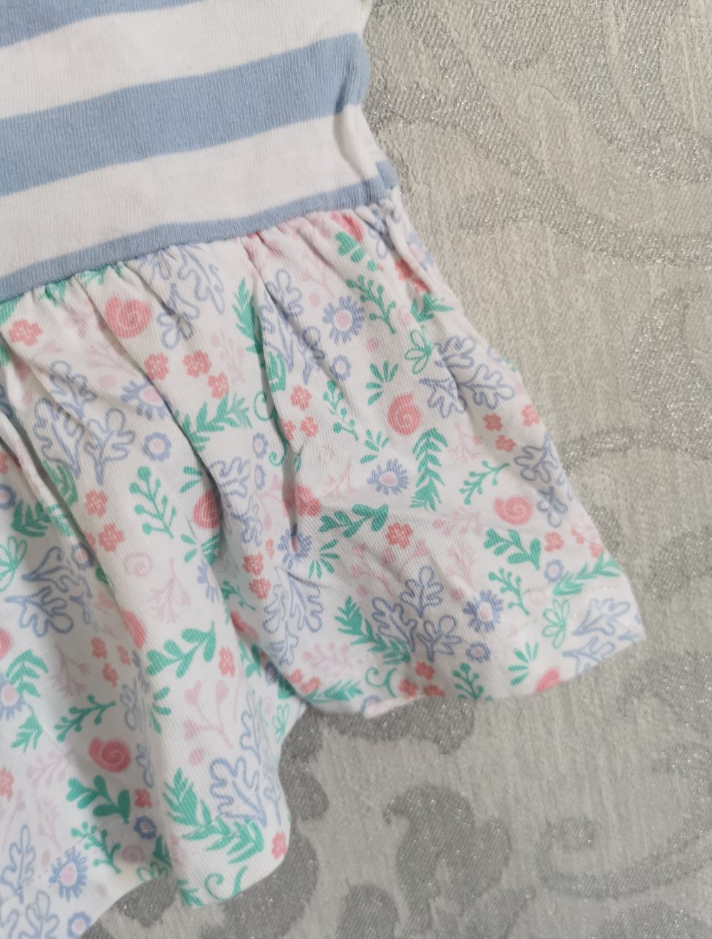 Liegelind Kleid Gr. 92 Sea Princess Print Ärmel mit Volant 100% Baumwolle