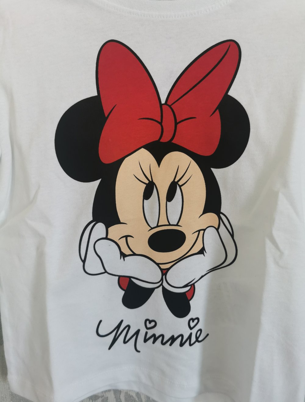Disney Minnie Maus Langarmshirt Gr.104 in weiß Neu mit Etikett