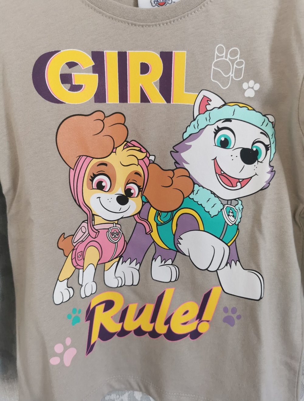 Paw Patrol Langarmshirt Gr. 110 in hellbraun Neu mit Etikett