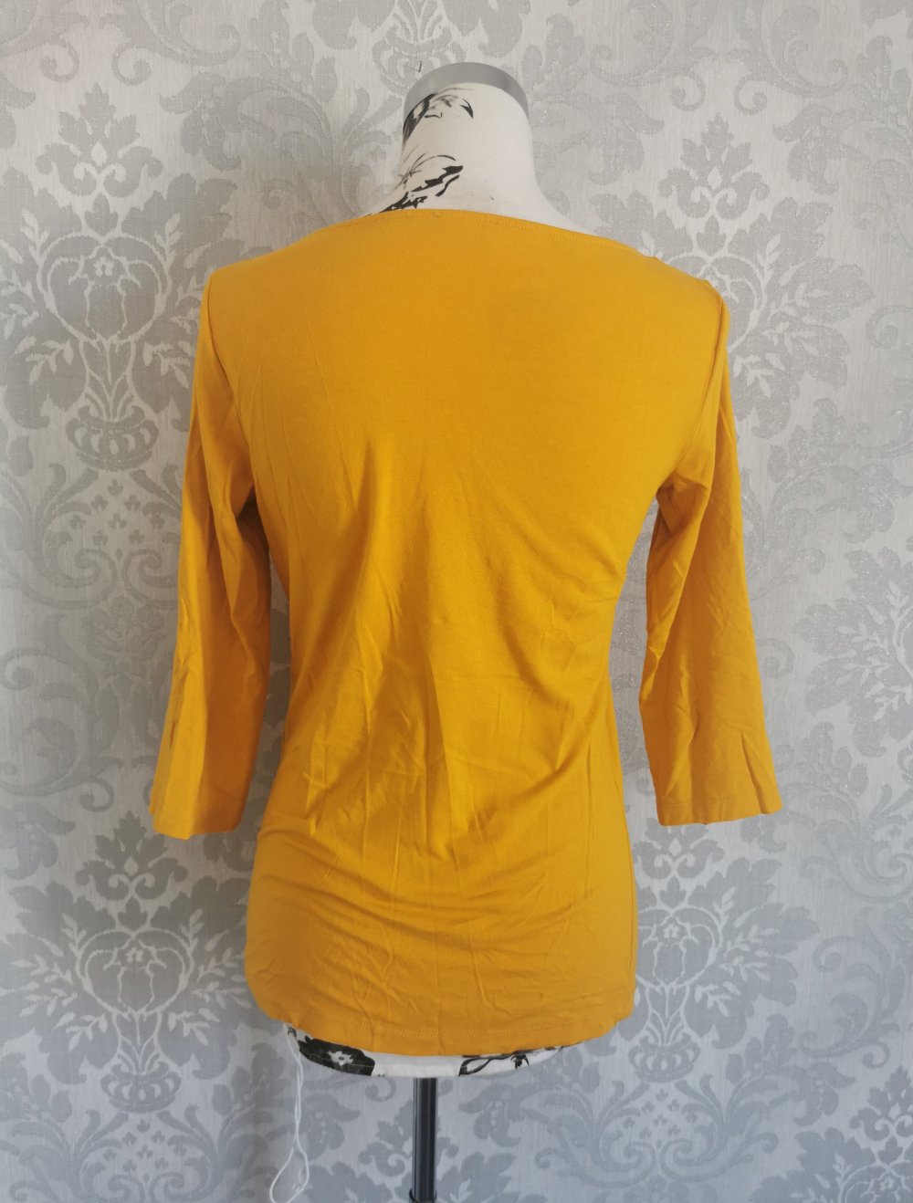 Yessica at C&A Shirt Gr. S senfgelb stretchig 3/4 Arm