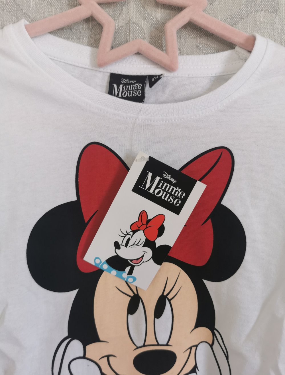 Disney Minnie Maus Langarmshirt Gr.104 in weiß Neu mit Etikett