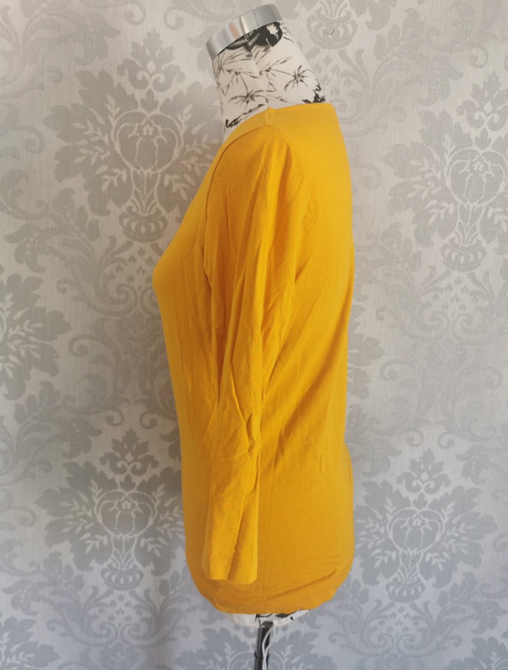 Yessica at C&A Shirt Gr. S senfgelb stretchig 3/4 Arm