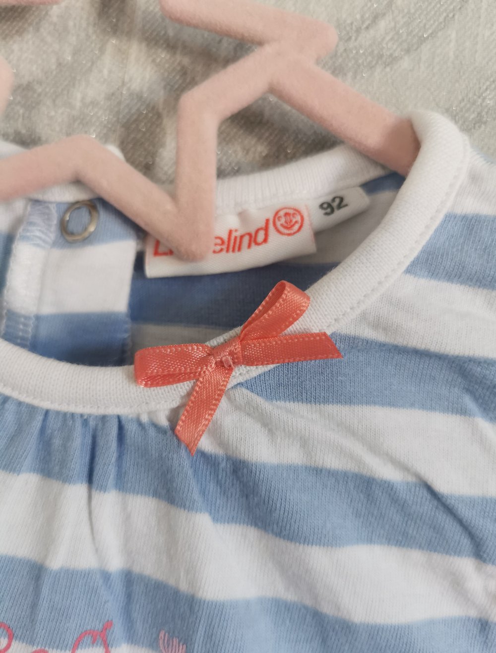 Liegelind Kleid Gr. 92 Sea Princess Print Ärmel mit Volant 100% Baumwolle