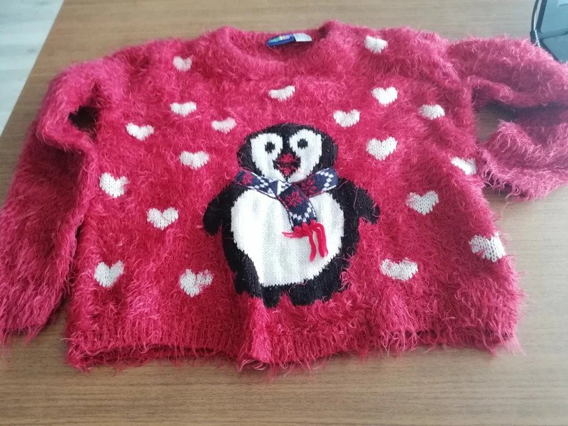 Roter Pulli - Gr. 116/122 - Lupilu 