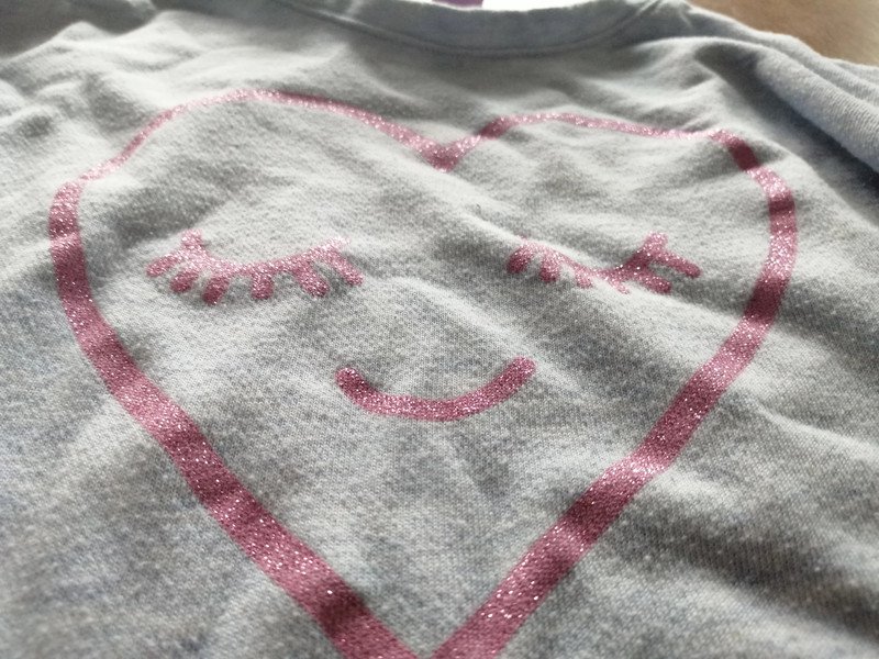 Graublaues Sweatshirt - Gr. 128 