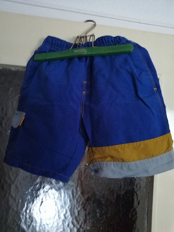 Blaue kurze Hose - Shorts - Gr. 140 - Port Louis 
