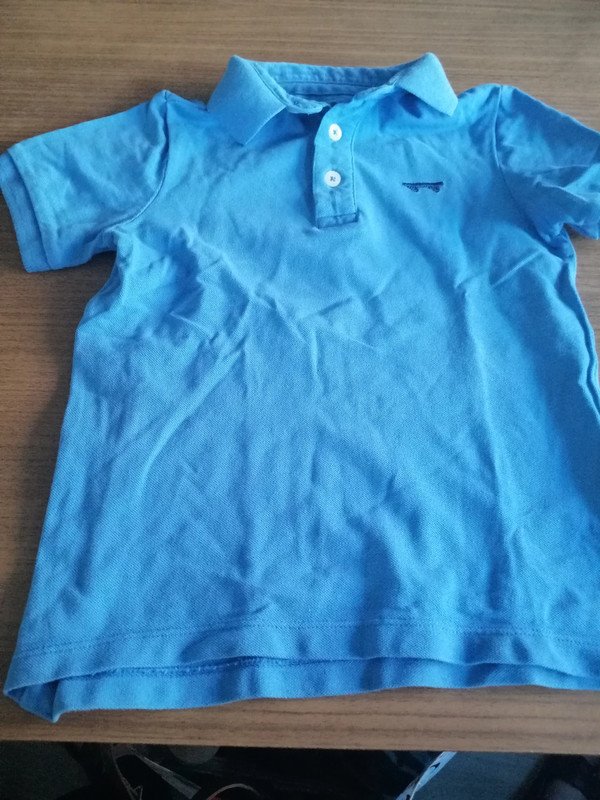 Hellblaues Poloshirt von Tchibo - Gr. 110/116