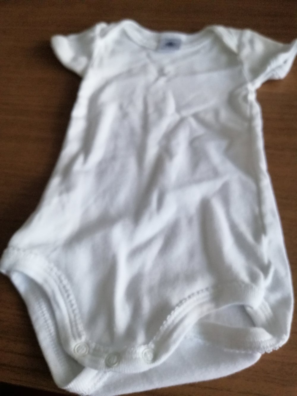 Weißer Body - Gr. 62/68 - Petit Bateau