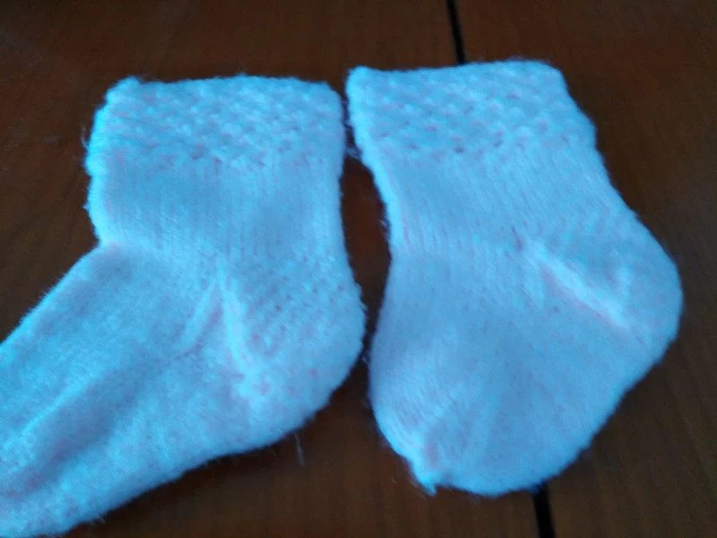 Verschiedene rosa Stricksachen - handmade - Vintage