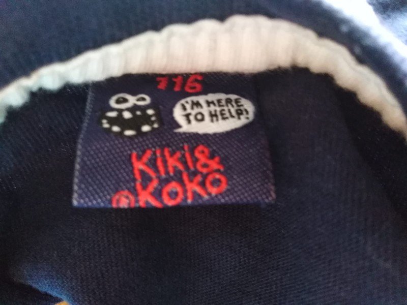 Dunkelblaues Shirt - Gr. 116 - Kiki & Koko  