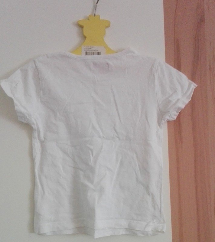 Weißes Shirt mit Blume - für 6 Jahre - Gr. 122