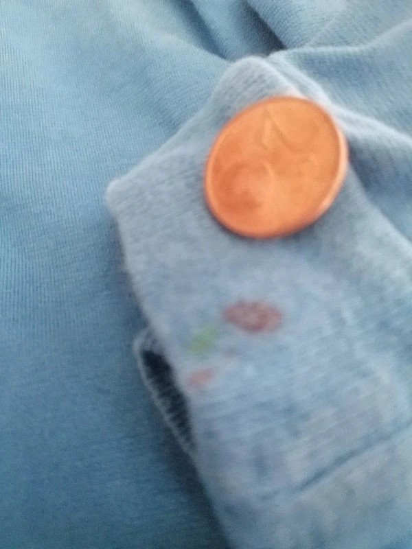 Blaues Langarmshirt mit Aufdruck - Gr. 104/110 - Jako-o