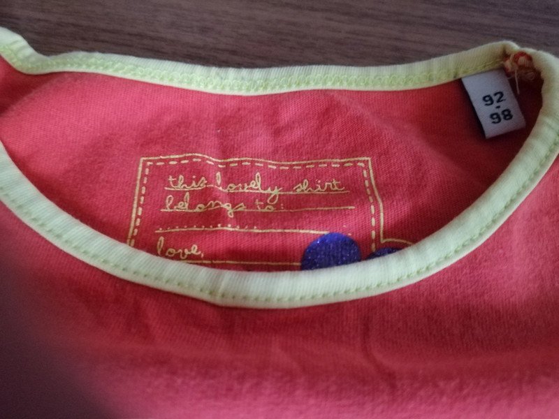 Langarmshirt - orange - Gr. 92/98 - Tom Tailor