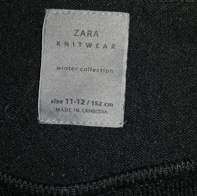 Schwarzer Pulli von Zara - Gr. 152 