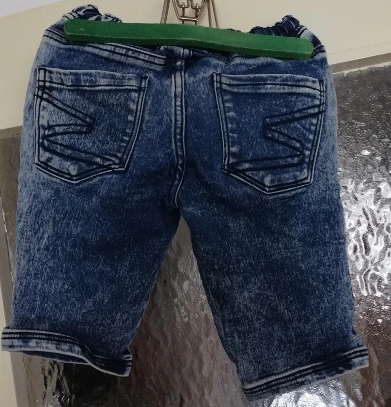 Blaue Jeans - Caprihose - Schlupfjeans - Gr. 122 - Kiki & Koko 