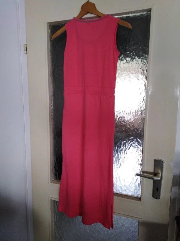 Langes ärmelloses Kleid in pink - Sommerkleid - Gr. 146/152 - neu