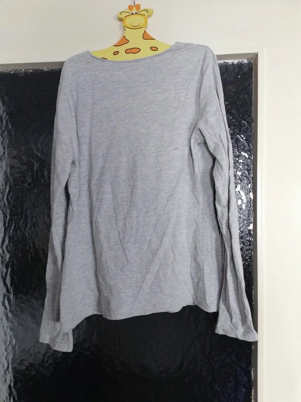 Graues Langarmshirt - Gr. 152 - alive