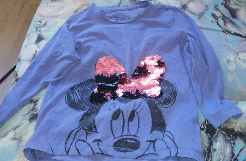 Lila Langarmshirt - Gr. 104 - Disney