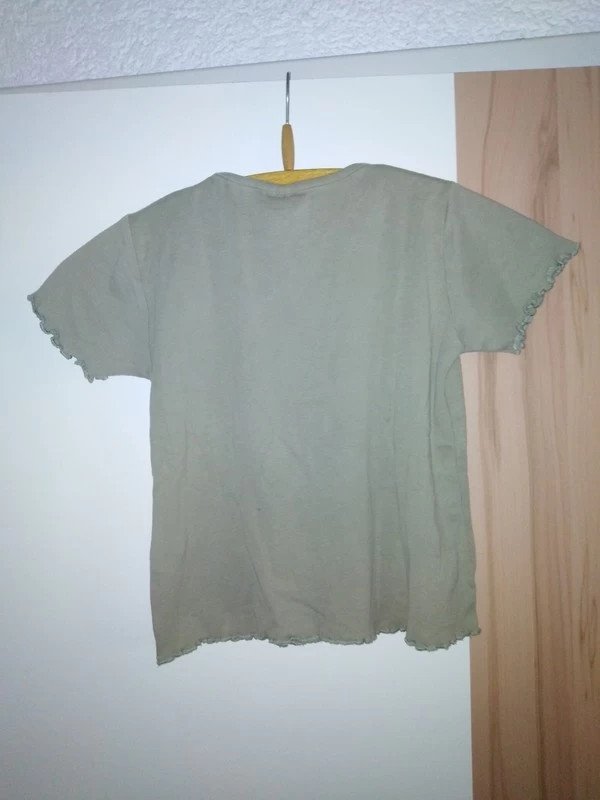 Shirt kaki mit Aufdruck - Gr. 140 - flame