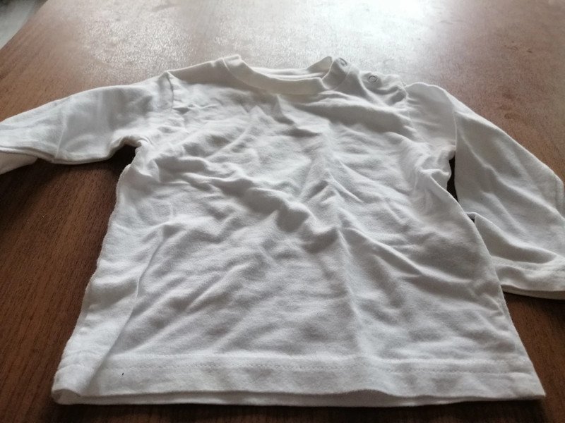 Weißes Langarmshirt - Gr. 62 - Bob der Bär