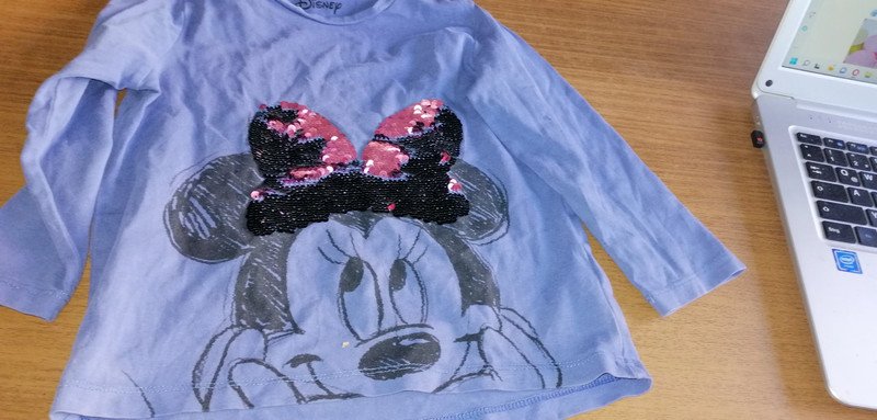Lila Langarmshirt - Gr. 104 - Disney