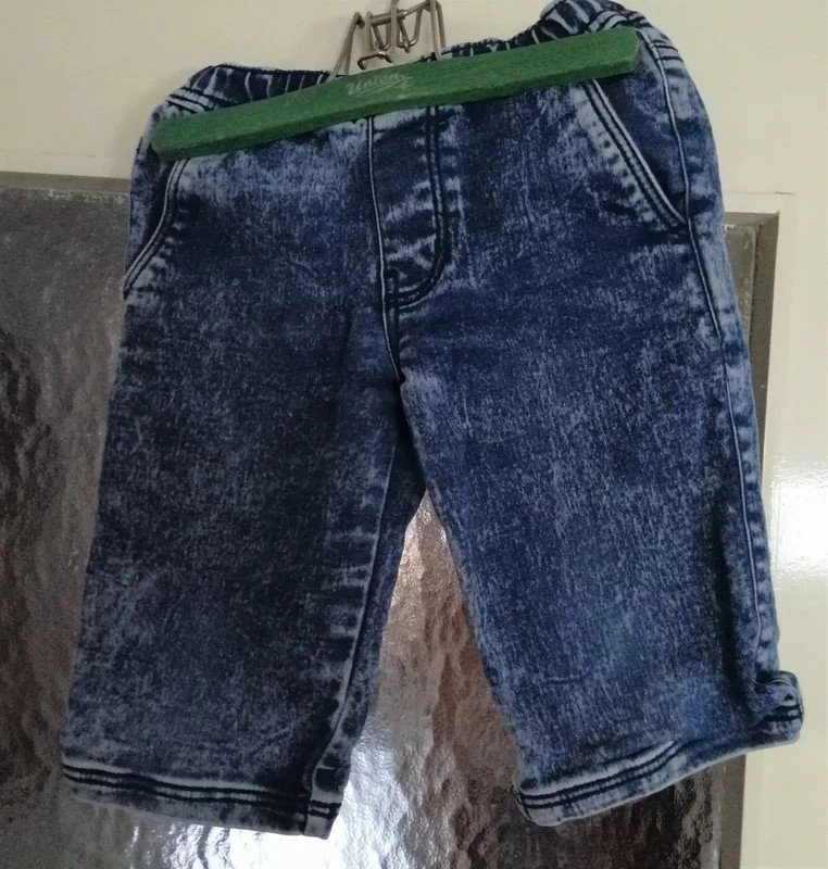 Blaue Jeans - Caprihose - Schlupfjeans - Gr. 122 - Kiki & Koko 