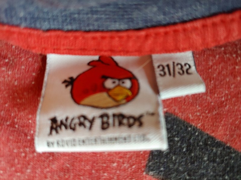 Blaues Shirt - Gr. 146/152 - Angry Bird - Primark 
