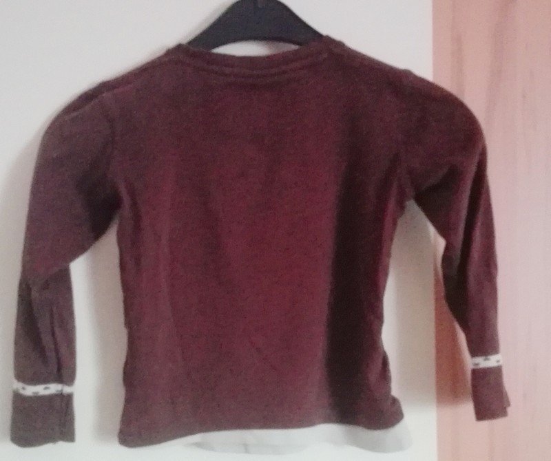 Braunes Langarmshirt - Gr. 128