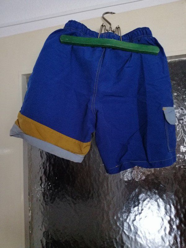 Blaue kurze Hose - Shorts - Gr. 140 - Port Louis 