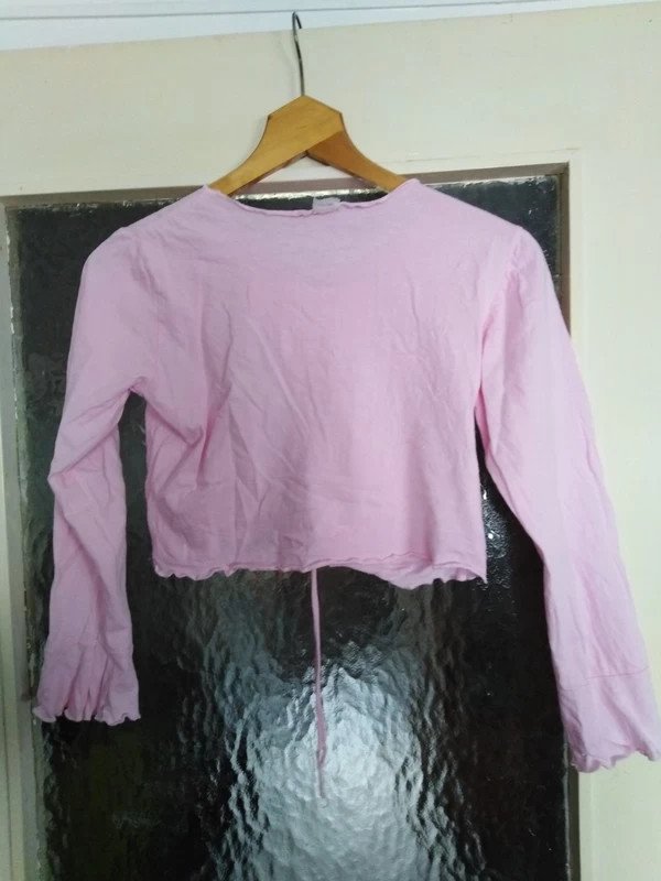 Kurzes rosa Oberteil - Gr. 146/152