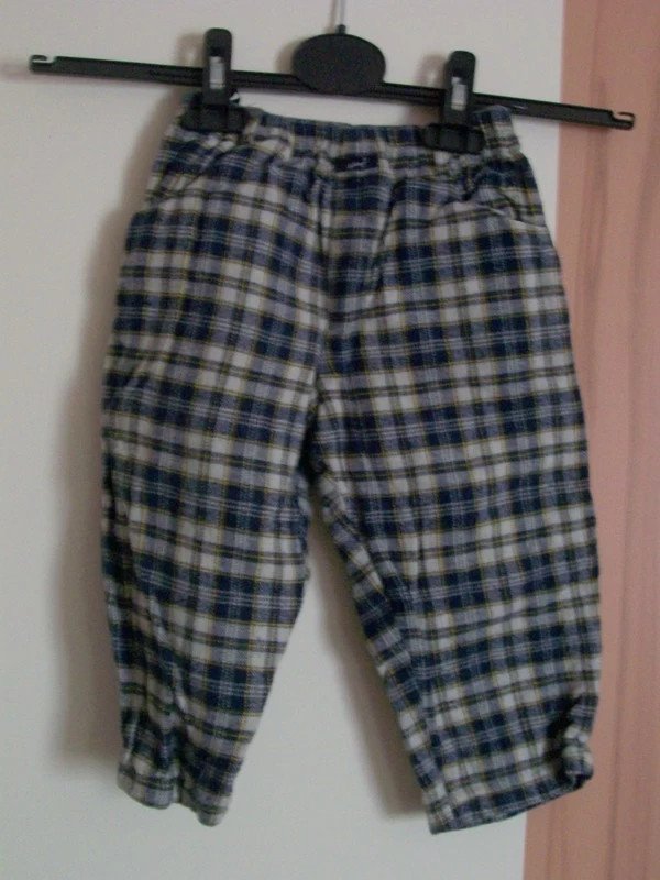 Warme Winterhose kariert - Gr. 86