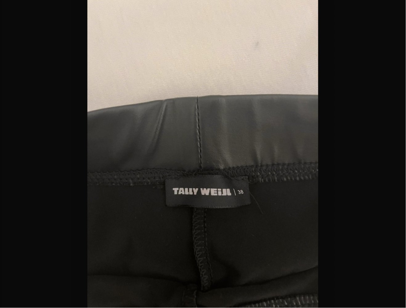 Leder leggings