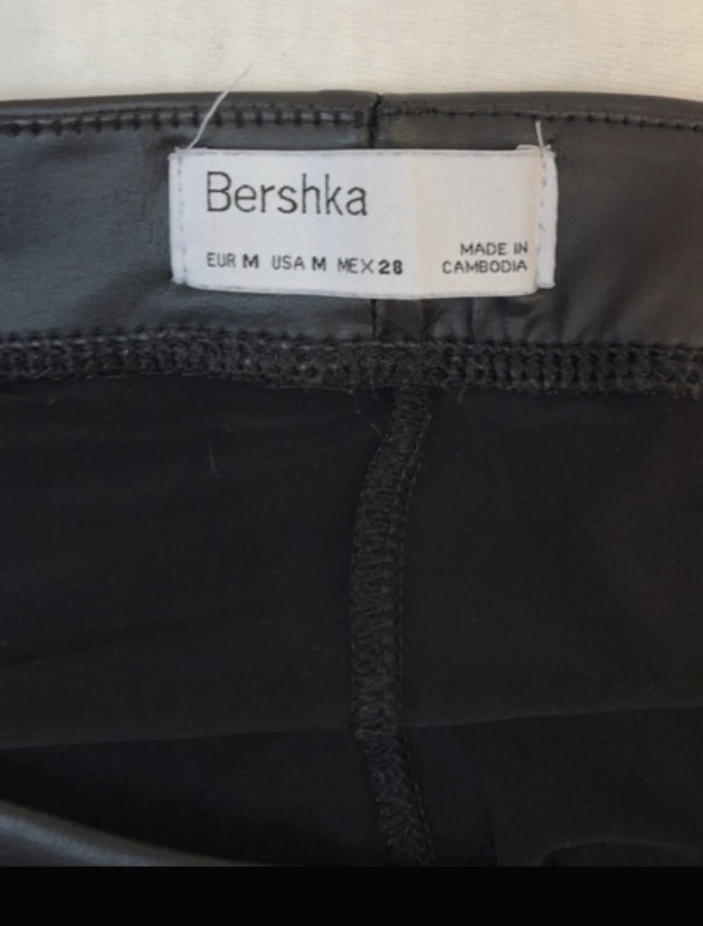 Leder leggings