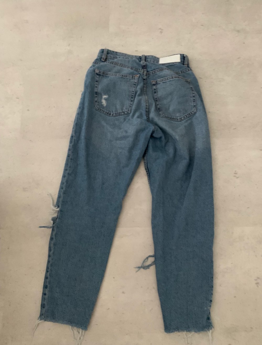 Blaue Mom Jeans