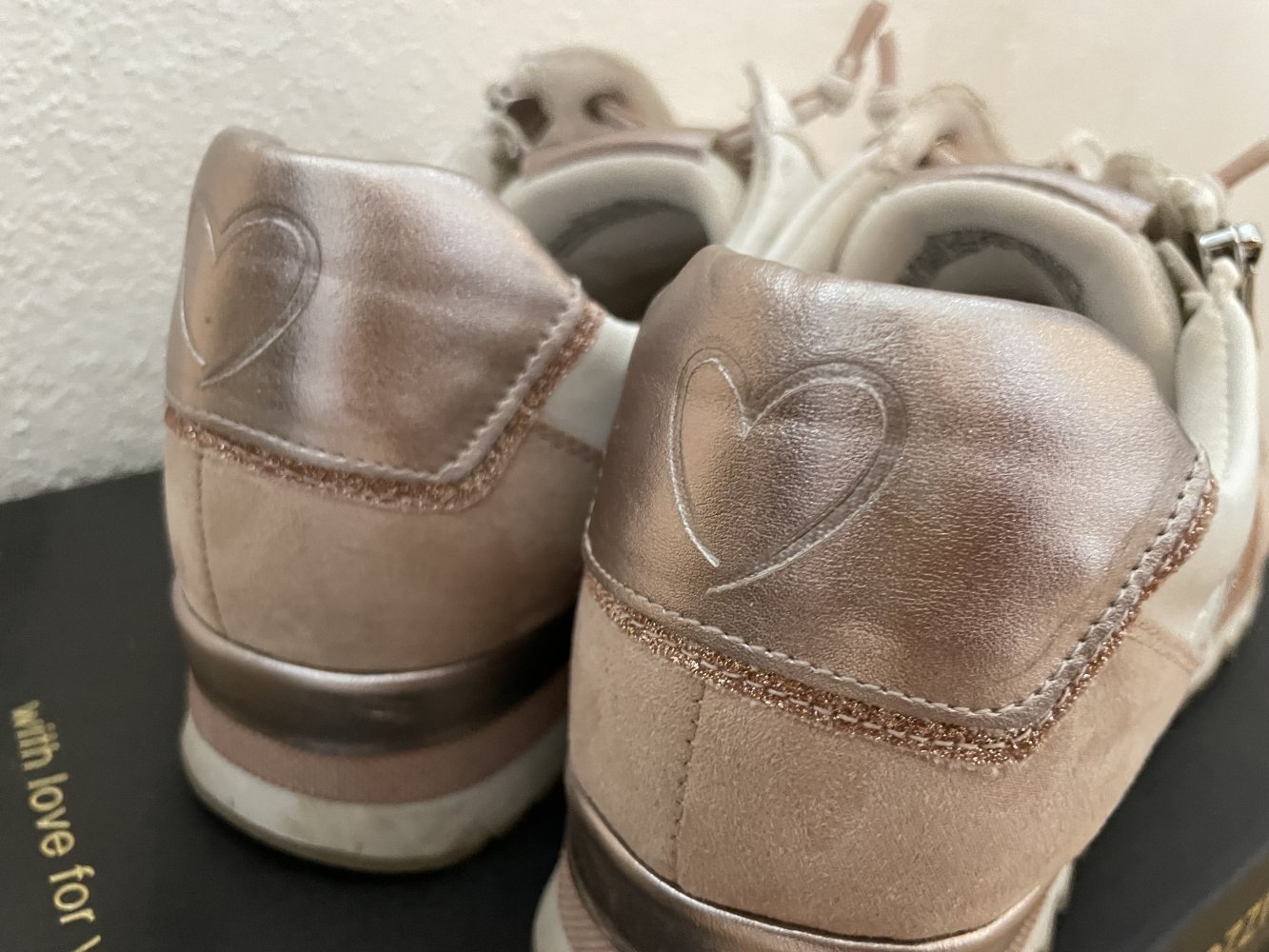 Rosa glitzernde Sneaker 39 Marco Tozzi
