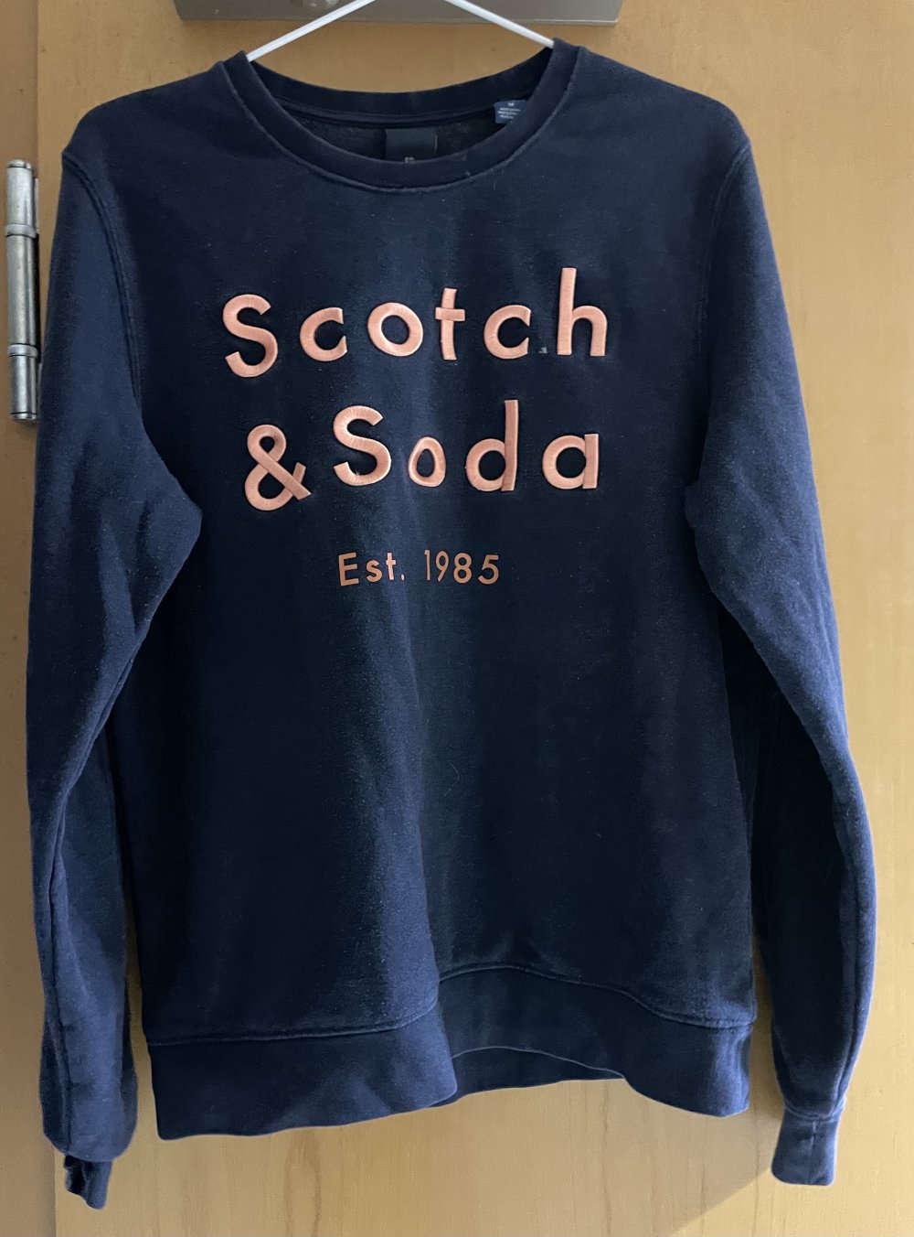 Scotch & Soda College Sweater blau/rose M