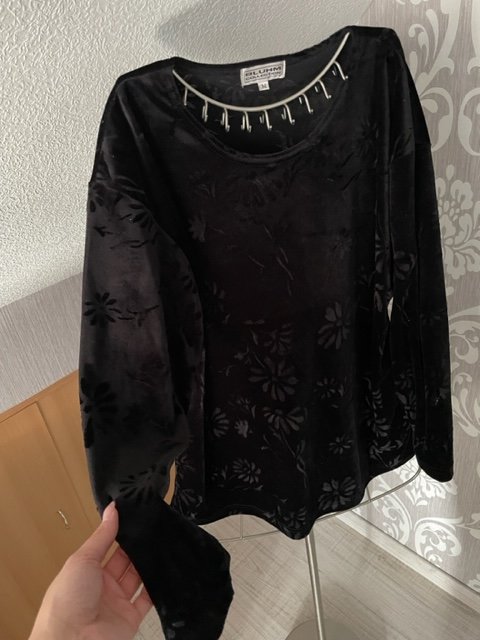 Pullover in Samtoptik