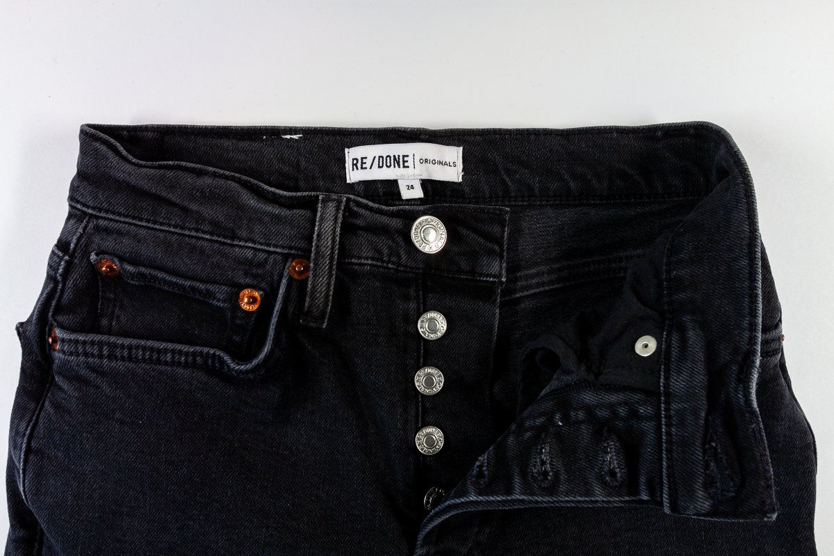 Jeans High Rise Ankle Crop 24 schwarz RE/DONE Redone USA