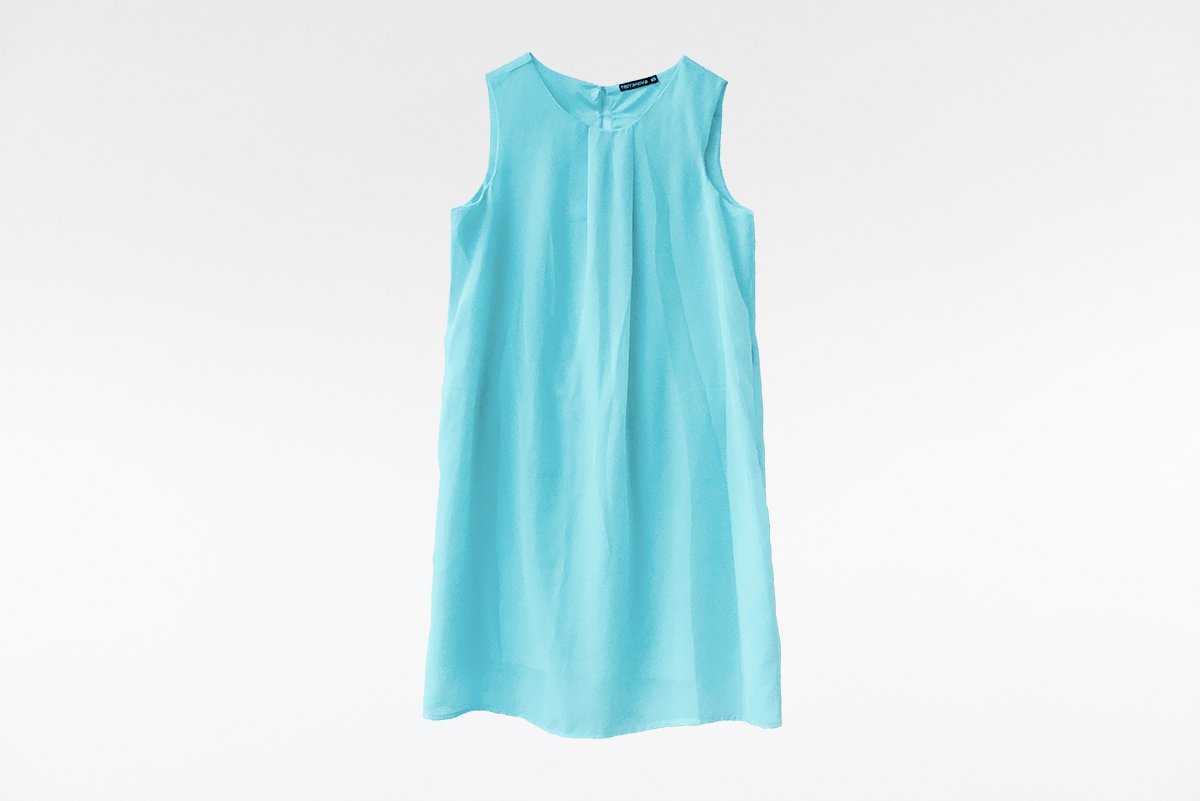 NEUWERTIG | Kleid Sommerkleid Gr. XS / 34 türkis (Terranova)