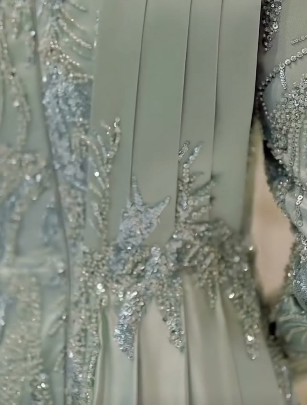 Abendkleid in Mintgrün